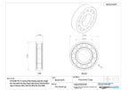 FAG NJ308E-TVP2-C3 Cylindrical Roller Bearing, Single Row, Straight Bore, Removable Inner Ring, Flanged, High Capacity, Polyamide/Nylon Cage, C3 Clearance, Metric, 40mm ID, 90mm OD, 23mm Width