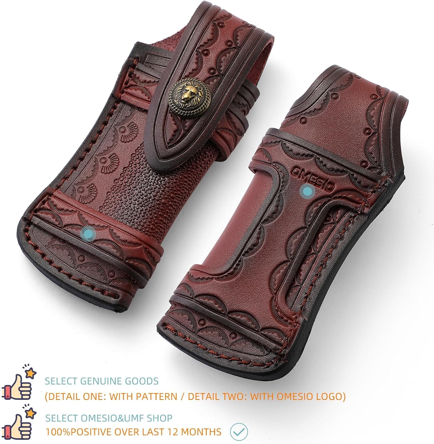 Pocket Knife Sheath (M), 4.53" Folding Knife Sheath for Folding Knife, Leather Knife Sheath Case, Horizontal Knife