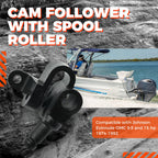 Cam Follower with Spool Roller 396236 Compatible with Johnson Evinrude OMC 9.9 and 15 hp 1974-1992, Cam Follower Roller Replacement 0396236