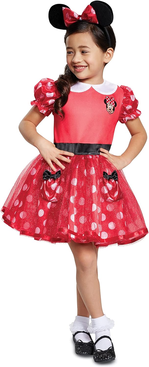 Baby girls Disney Baby Minnie Mouse Infant Child Costume, Red, 12-18 Months US