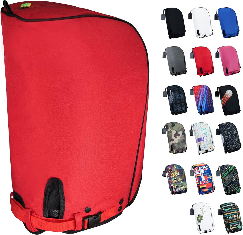 Golf Bag Rain Hood Cover for Standard Size, Waterproof 1260D Oxford Polyester, 12x20 Inches, Thick Padding