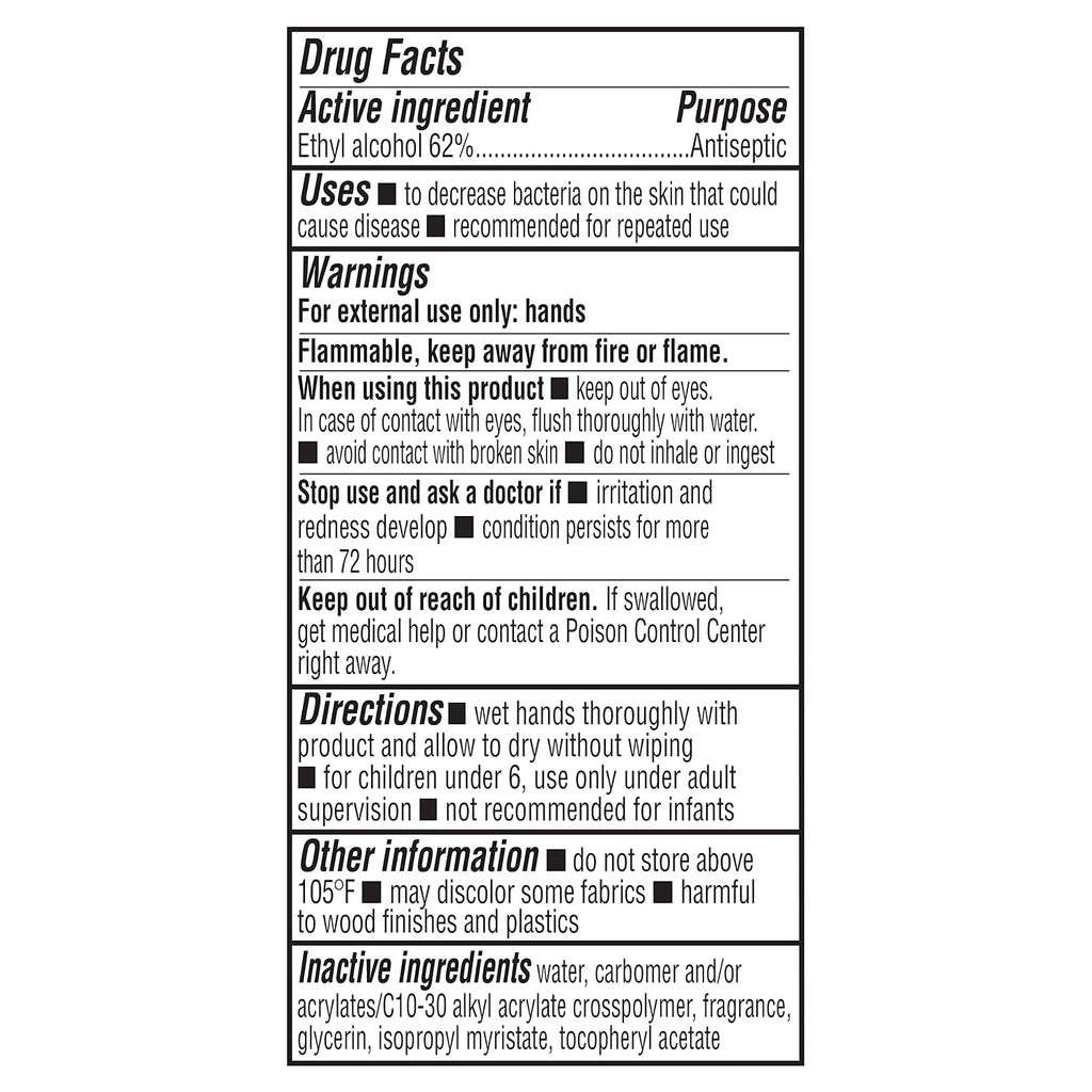 Amazon Basics Hand Sanitizer, Original Scent, Contains 62% Ethyl Alcohol, Moisturizing Formula, 67.60 fl oz, Pack of