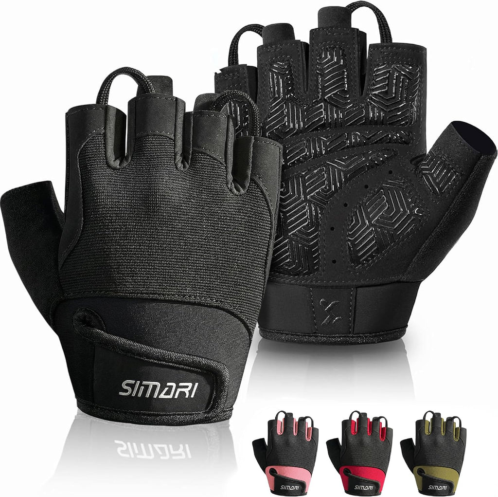 Breathable Workout Gloves with Cushion Pad/Grip/Reduce Calluses, Weight Lifting Gloves for Gym Exercise, Cycling