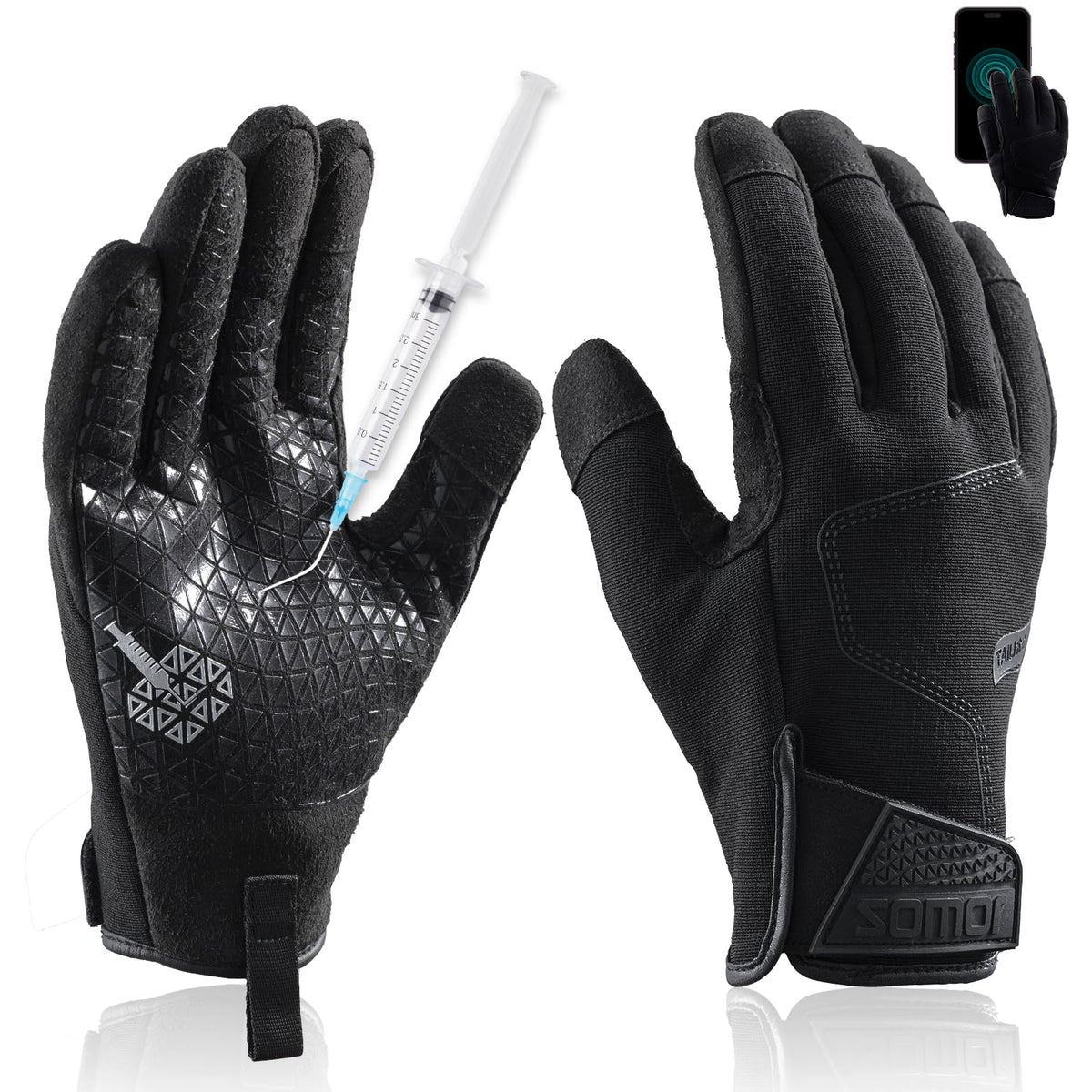 Level 3 Needle, Level 5 Puncture and A7 Cut Resistant Work Gloves, L