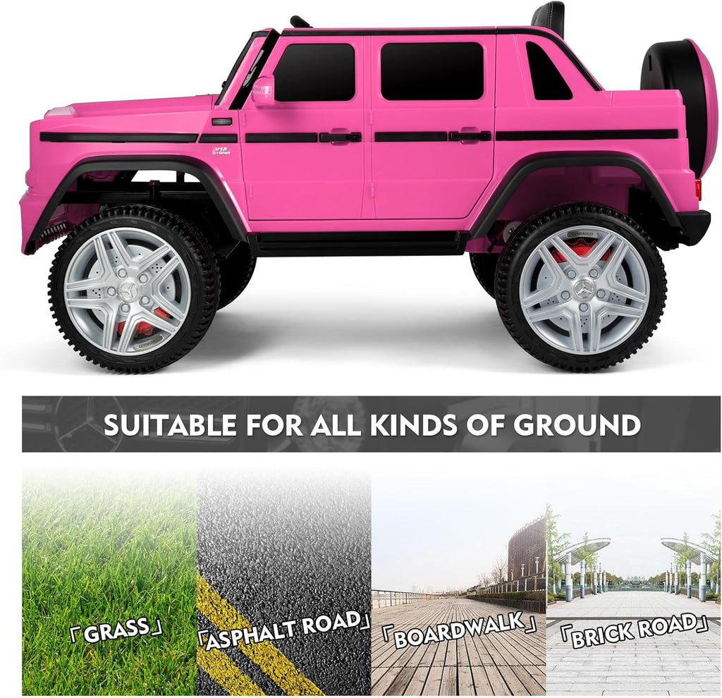 Ride On Cars, Licensed Mercedes-Benz Maybach G650S, 12V7AH Battery Powered Toy Electric Car for Kids W/LED Underglow