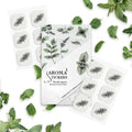 (Spearmint, Pack of 1) - 100% Natural Essential Oil Scented Mask Stickers for Face Mask & Pillow (12 Stickers/pc)