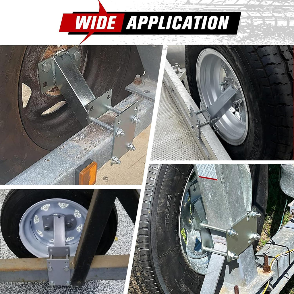 Trailer Spare Tire Mount,120LBS Spare Tire Carrier for Trailer,Utility Trailer and Boat, Tire Holder Bracket Fits 4 &
