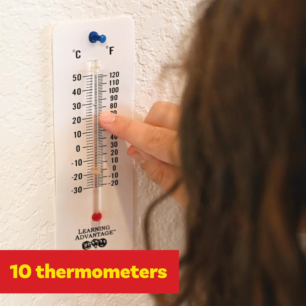 Student Thermometers, Set of 10, Dual-Scale