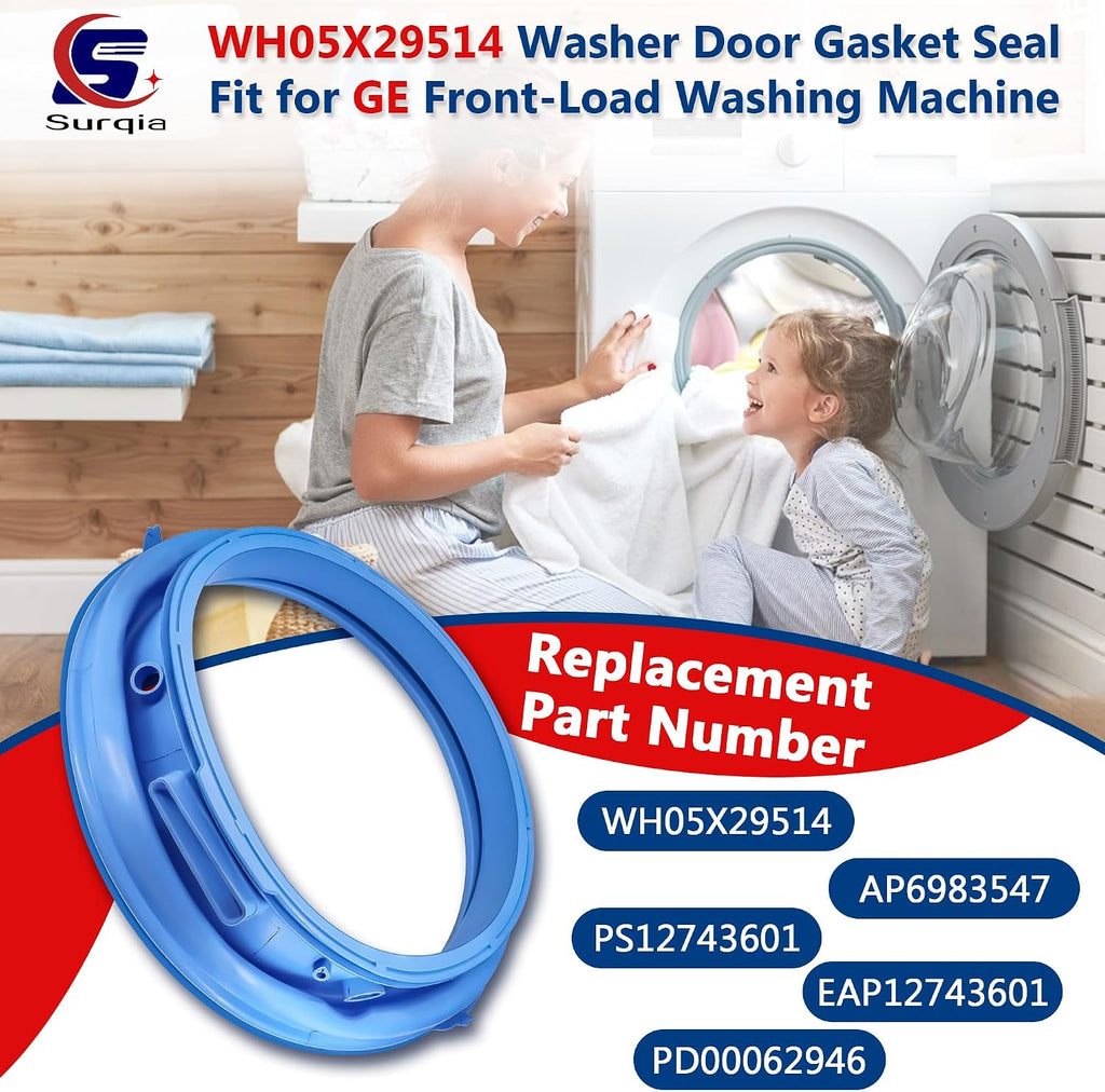 GFW650SPN1SN GFW650SPN2SN Washer Door Gasket Rubber Seal Fit for GE Models