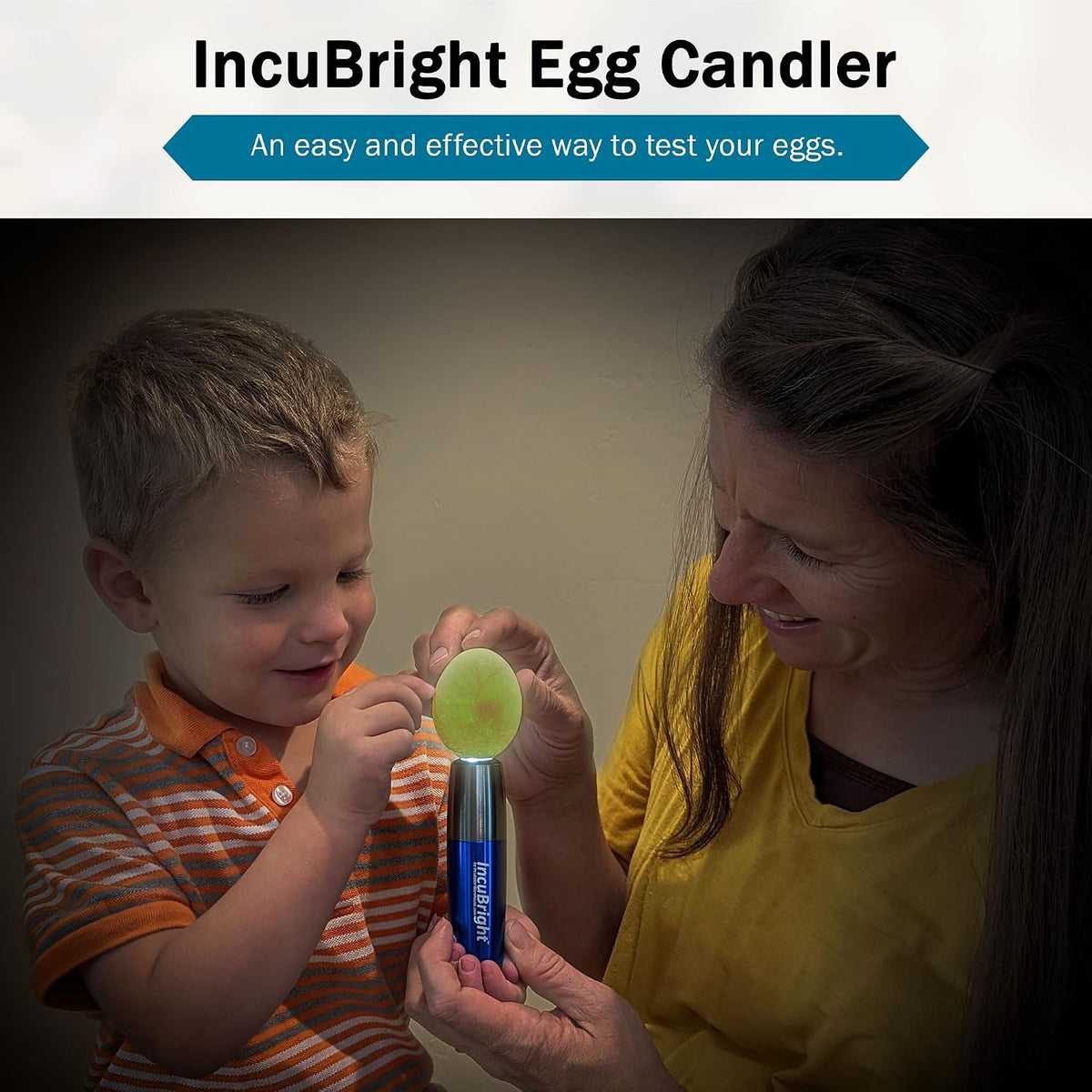 Incu-Bright Ultra Bright LED Egg Candler - Portable Light for All Egg Size