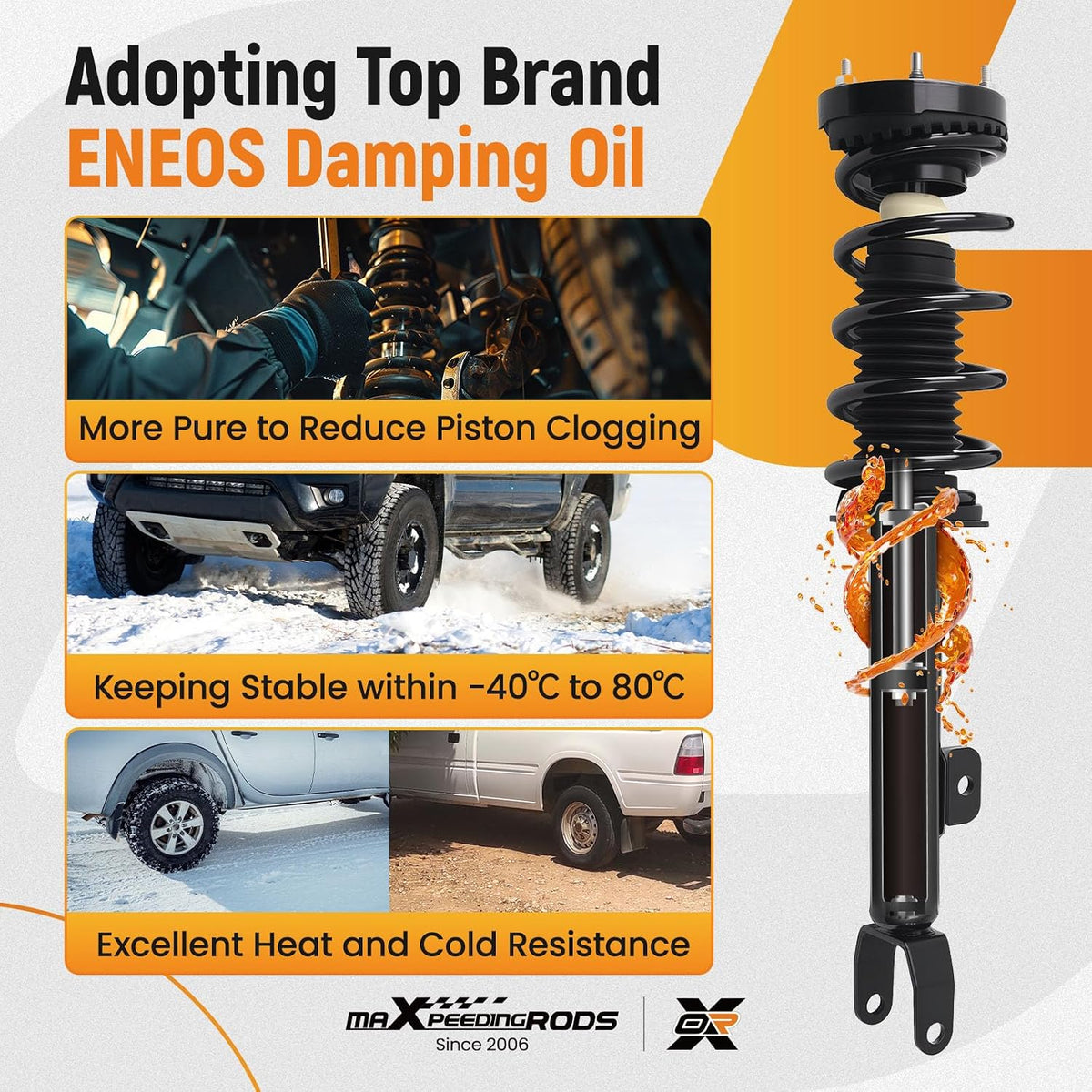 maXpeedingrods 472665 2Pc Front Strut for Dodge Charger 2012-2018 RWD