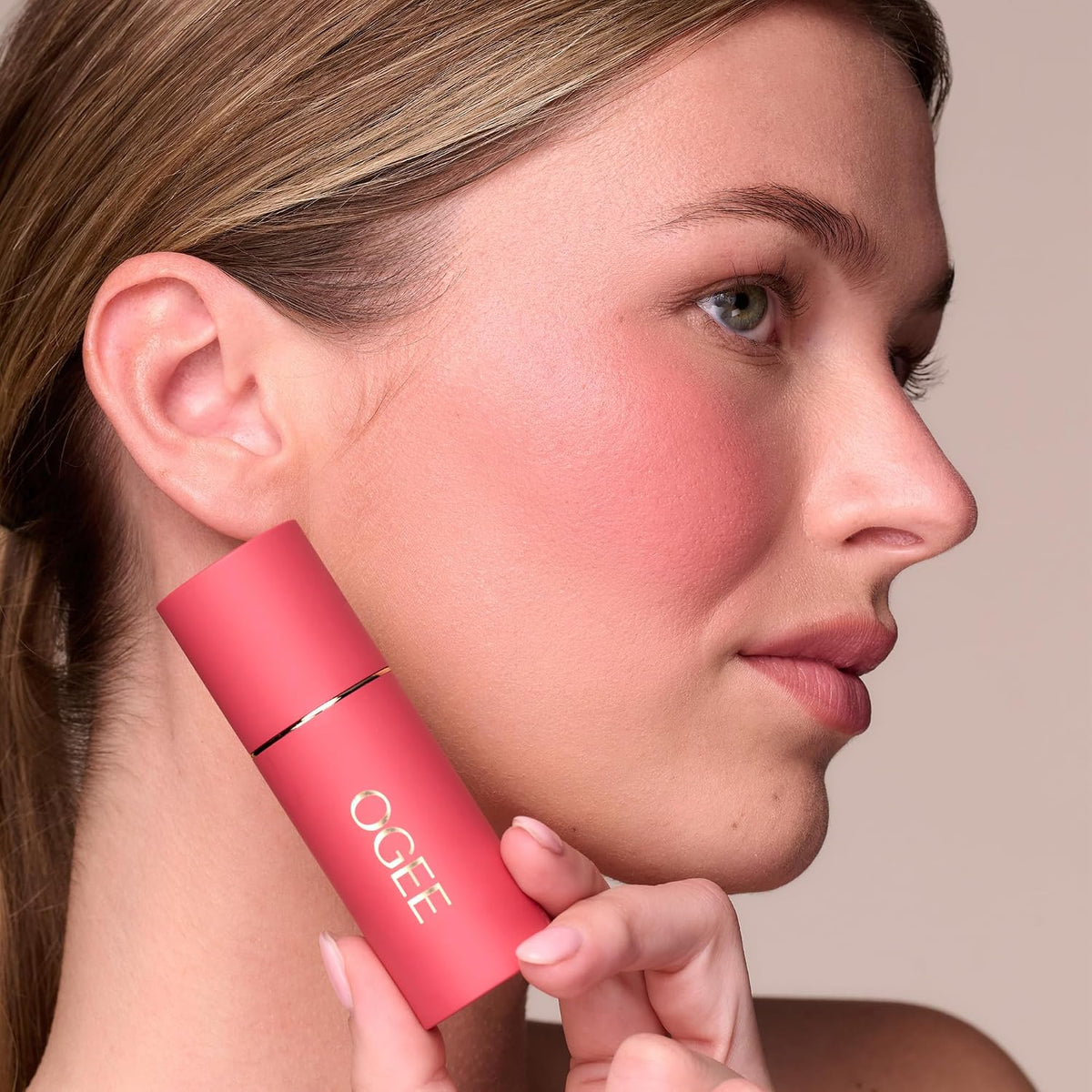 Sculpted Face Stick - Certified Organic Blush Stick (Rose Quartz)