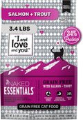 Naked Essentials Dry Cat Food, Salmon & Trout | 3.4lb