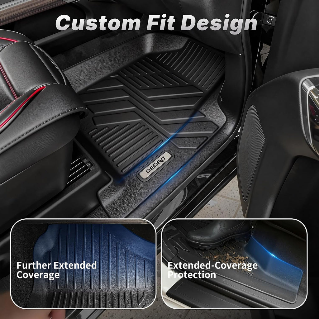 Upgraded Floor Mats for 2019-2026 Chevy Silverado/GMC Sierra 1500 Crew Cab & 2020-2026 Silverado/Sierra 2500HD
