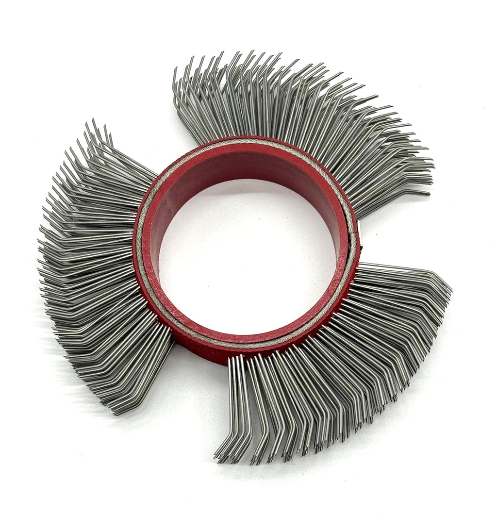 Abrasive Wire Wheel Belts, 23mm Bristle Blasting Wheels, 1PCS