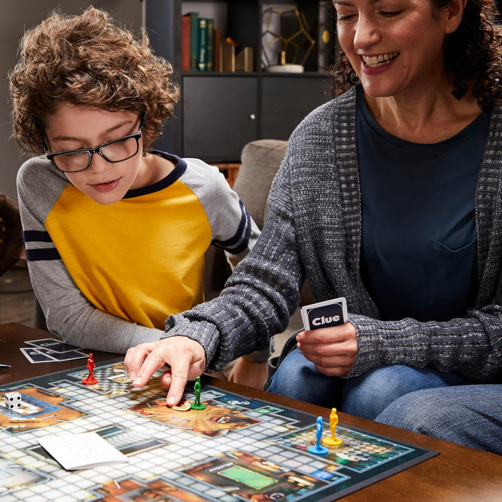 Clue Board Game for Ages 8 and Up, Reimagined Clue Game for 2-6 Players, Mystery, Detective, Family Games for Kids