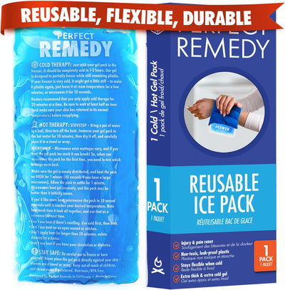 Gel Ice Pack - Hot & Cold Compress, Reusable Injury Ice Pack for Knee, Shoulder, Back, Neck, Hip, Ankle, Wrist, Foot