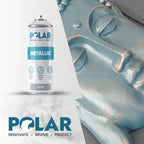 Polar Metallic Multi-Surface Spray Paint - Silver - 400ml (Pack of 2)
