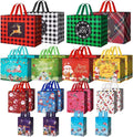 24 Pack Christmas Gift Bags Assorted Sizes with Handle
