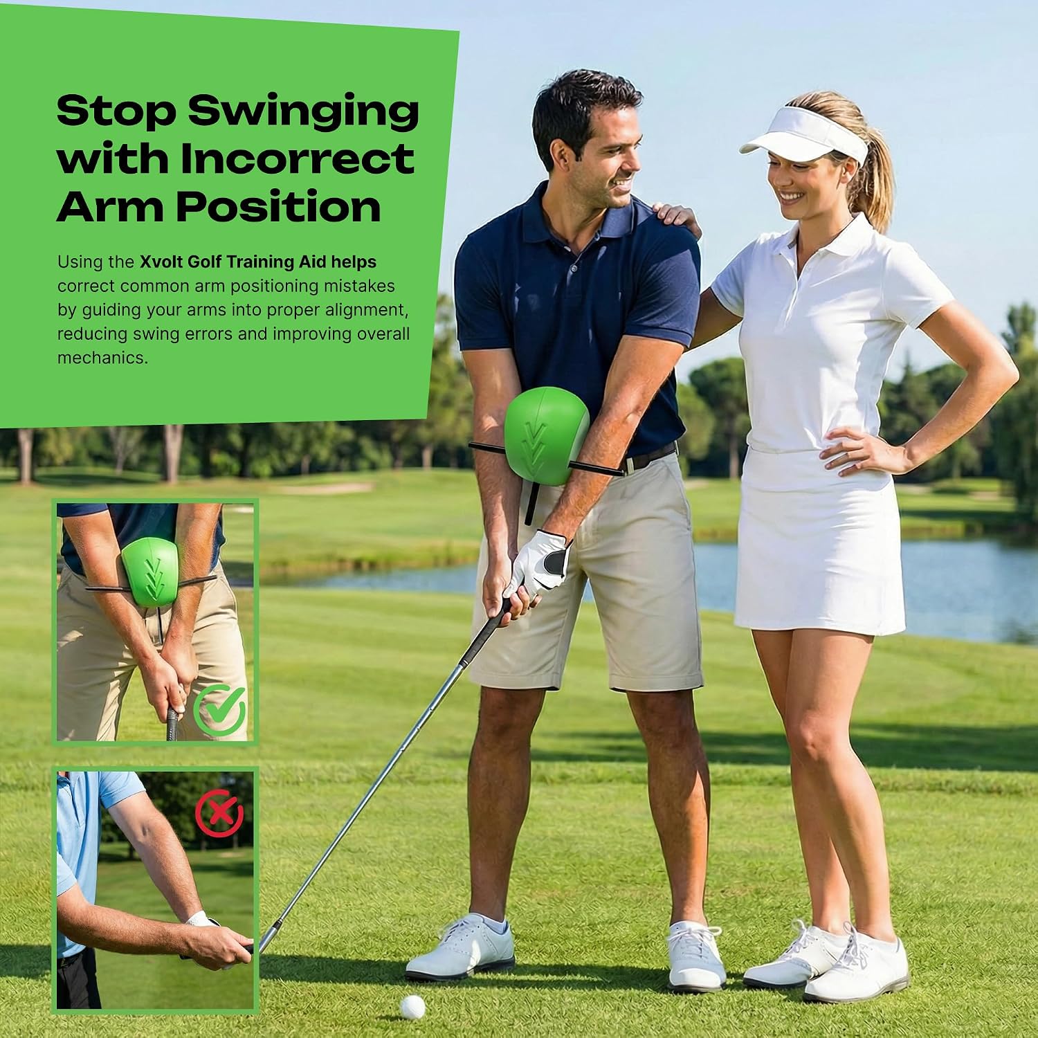 Golf Aid Compression Golf Ball - Posture Correction Swing Trainer