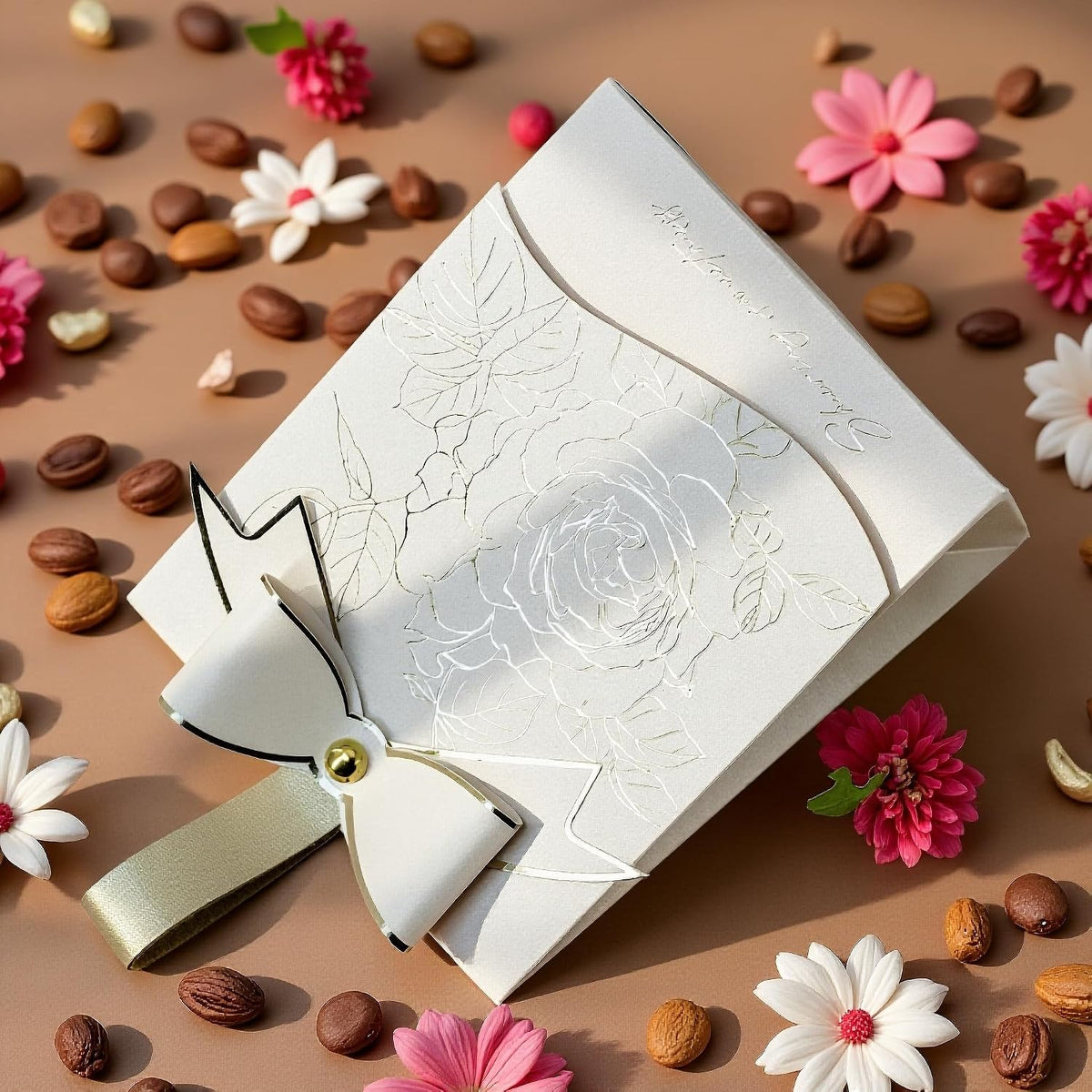 Small 30 PCS Elegant Candy Gift Box, Ivory