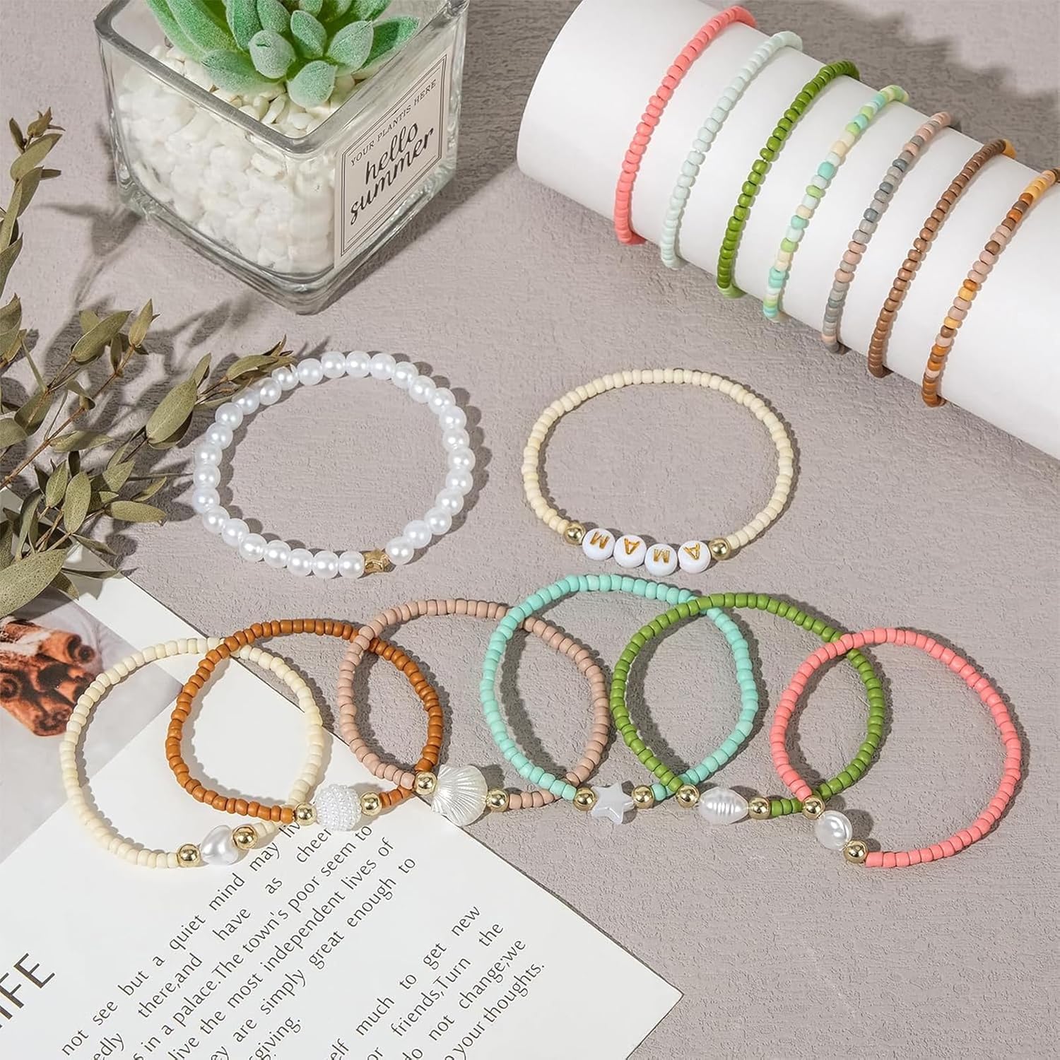 3mm Seed Beads for Jewelry Making Bracelet Making Kit Adults | 24 Colors glass bead | Bead kit for girls adults |