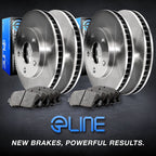 R1 Concepts Front and Rear Brake Kit Fits 2004-2006 Ford E-150