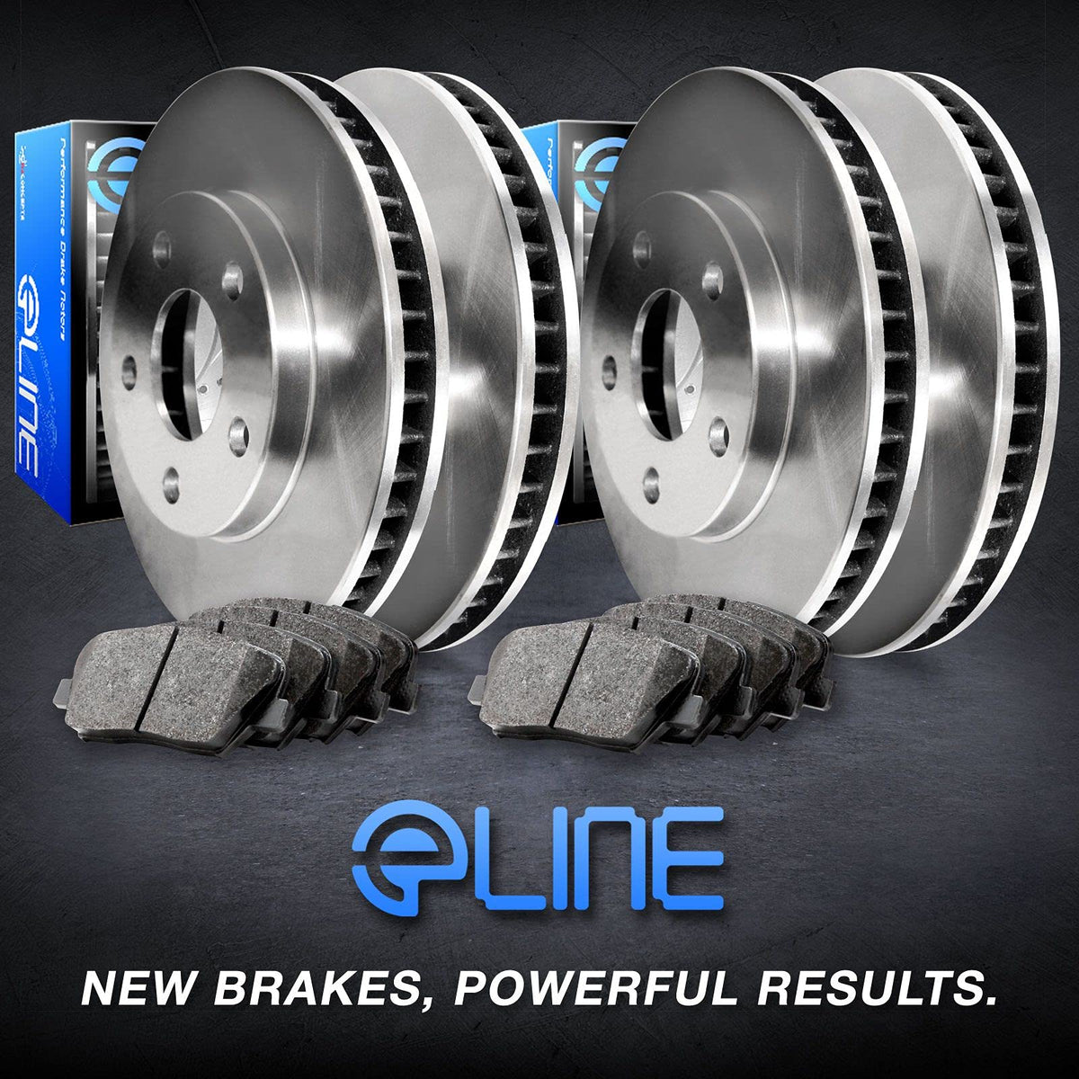 R1 Concepts Front and Rear Brake Kit Fits 2004-2006 Ford E-150