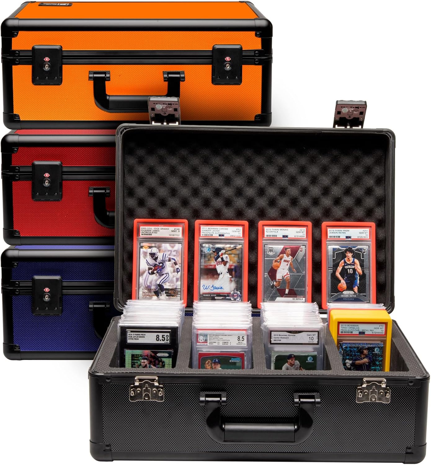 SLAB ARMOR 4 Row Graded Card Storage Box PSA Slab Case For Graded cards Hold 160+ Slabs Graded Card Case PSA Graded