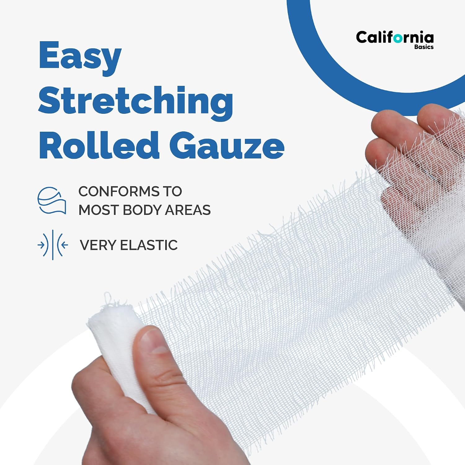 24-Pack Gauze Bandage Roll with Tape, 4 Inches x 4 Yards - Soft, Stretchable & Breathable Wrap for Wound Care, First
