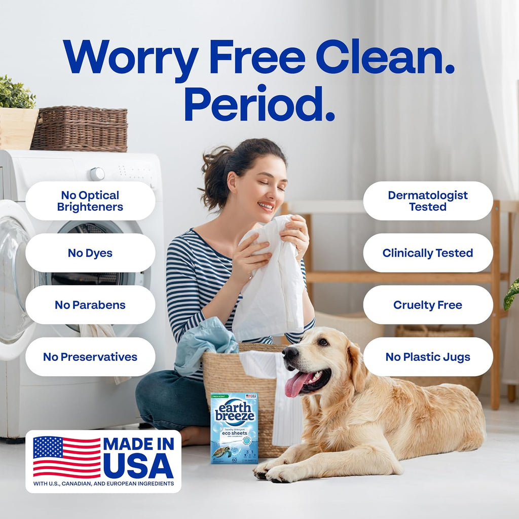 Laundry Detergent Sheets Fresh Scent 180 Loads