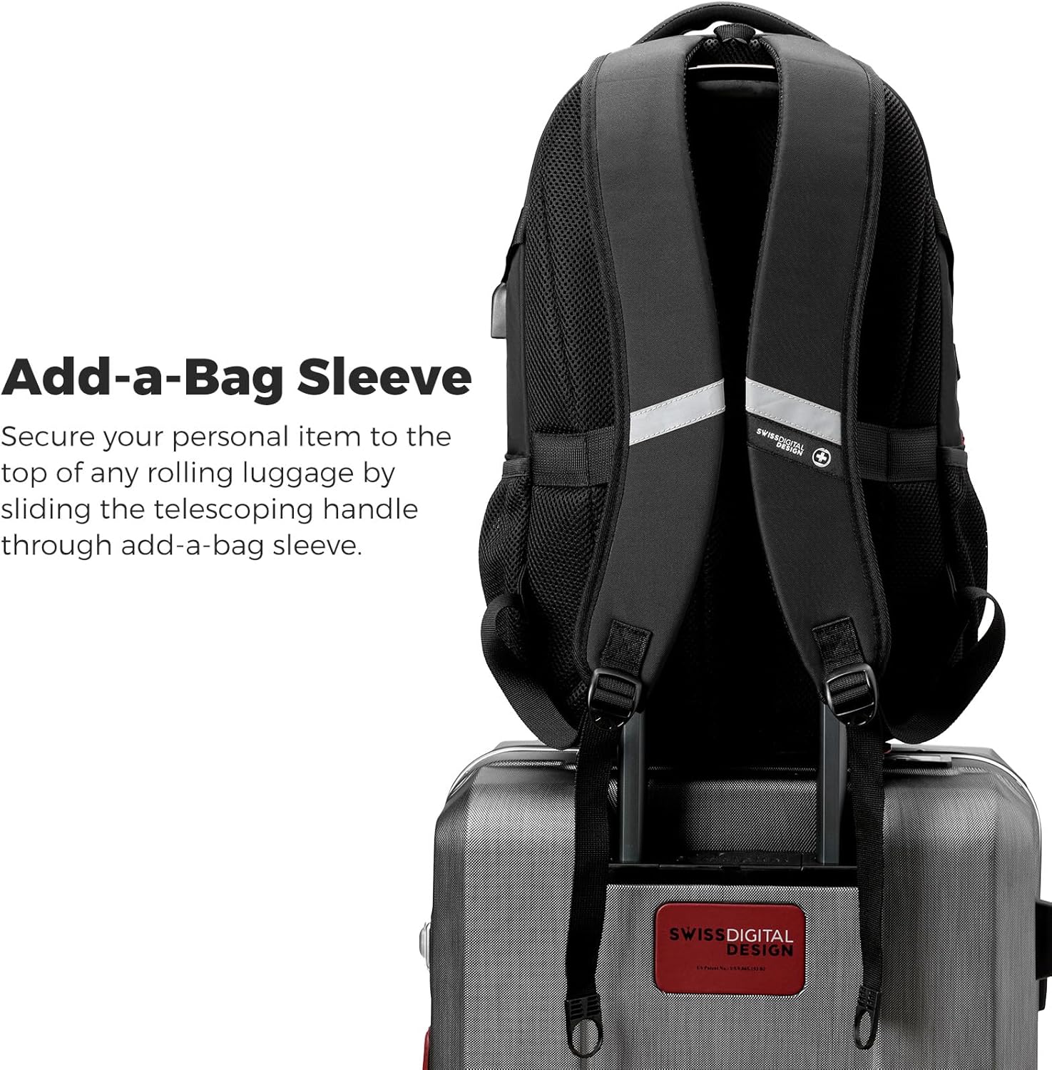 Design Laptop Backpack with USB Charging Port, Travel Backpack Fits 15.6 inches Computer, 31L College School Backpack