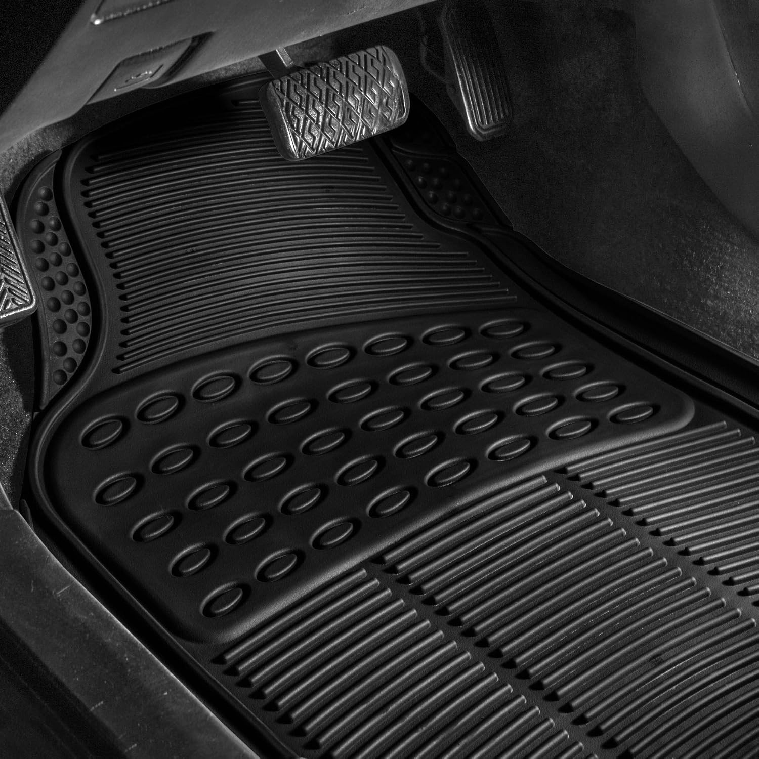 Automotive Floor Mats Solid ClimaProof for all weather protection Universal Fit Trimmable Heavy Duty fits most Cars