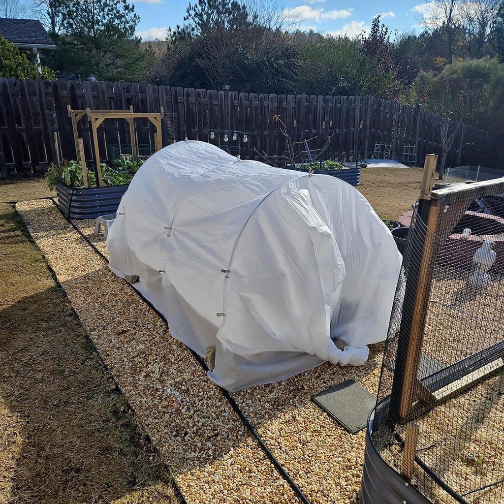 Garden Hoops Grow Tunnel, 6 Sets of 7FT Greenhouse Hoops for Raised Beds, Rust-Proof Fiberglass Frame for Garden