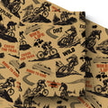 Mountain Bike Kraft Wrapping Paper Roll, Dirt Bike Life Gift Wrap for Cycling Lover, Birthday, Outdoor Party, 17 Inch