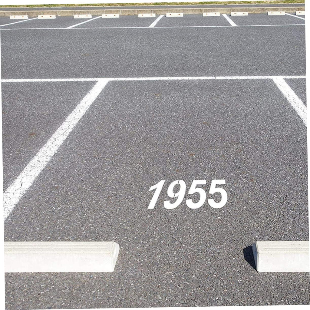 2 Sets Reusable Pet Number Stencils Curb Stencil Kit with Interlocking Design for Address Painting Durable Thick