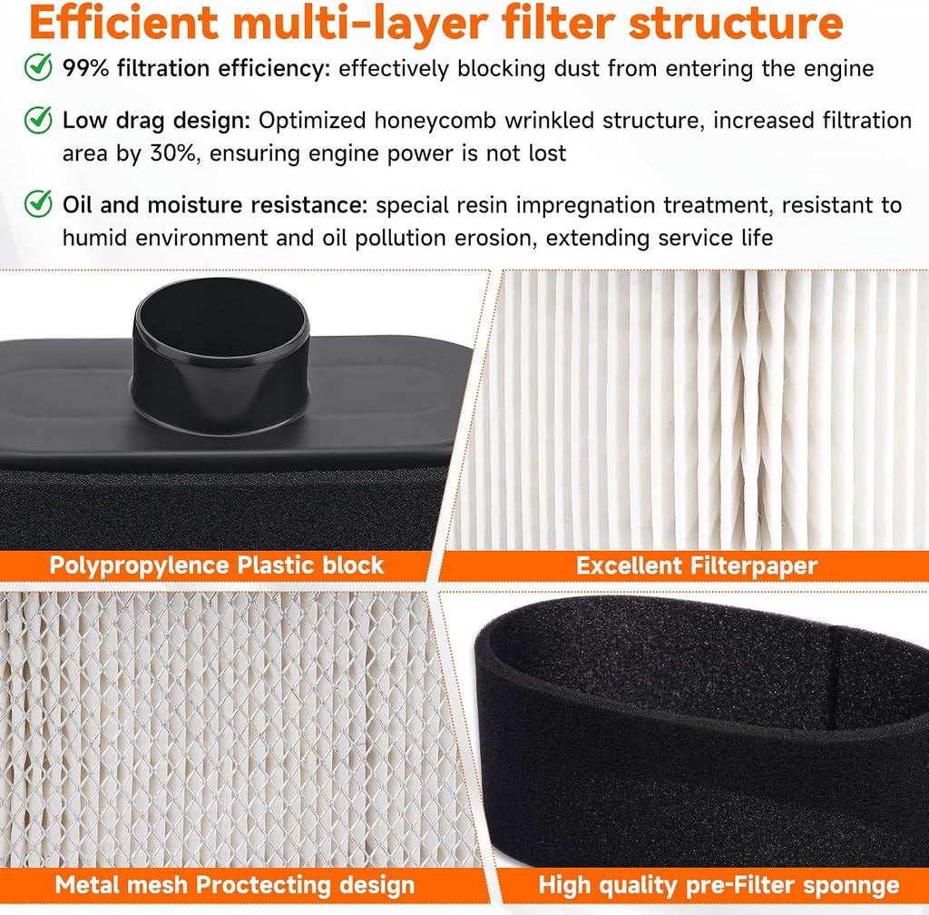 ANWTOTU FR691V Air Filter for Kawasaki 11013-0752 11013-0813(2)