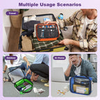 4 Pcs First Aid Pouch Set,Color-Coded Medical Bag for Emergency Kits