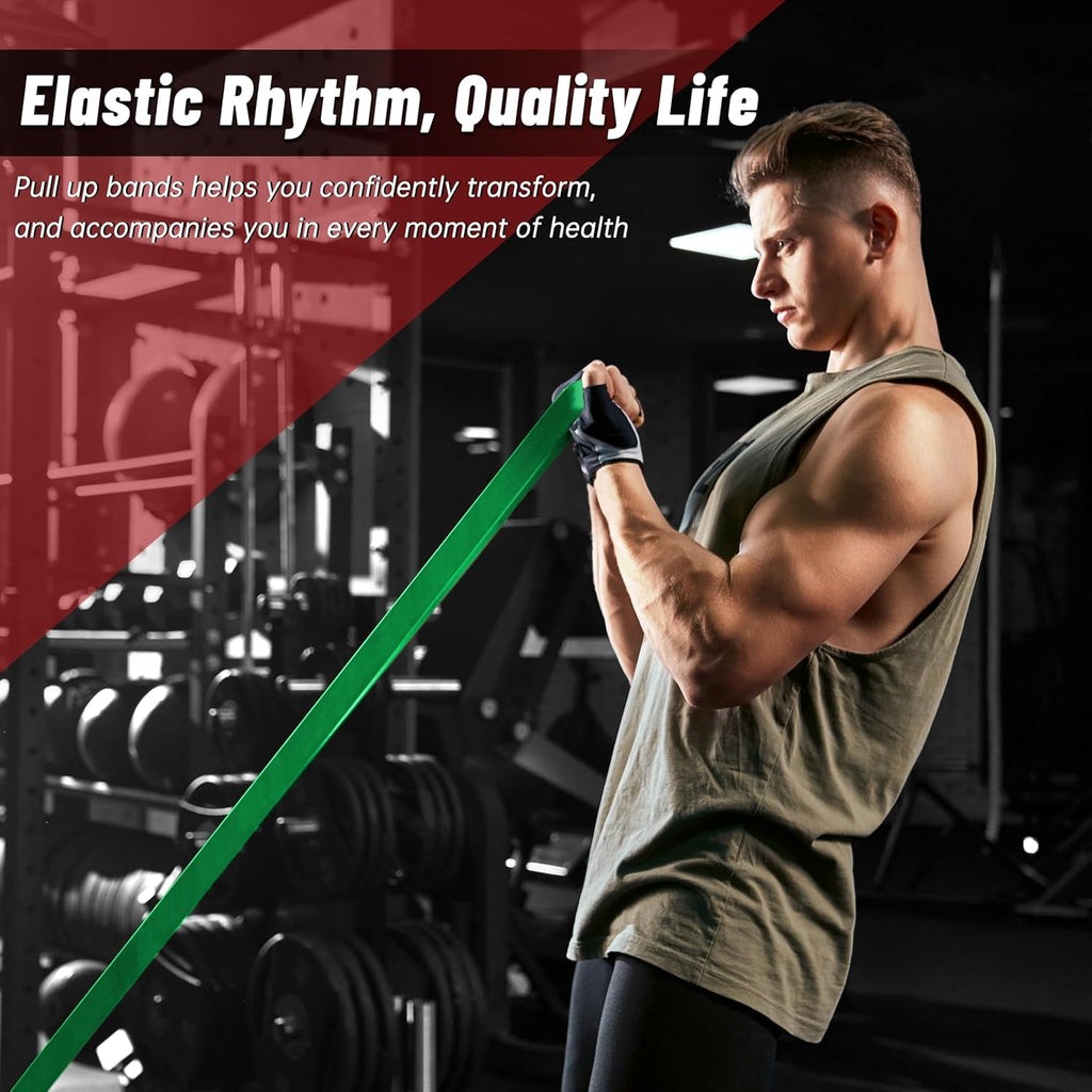 5-Level Resistance Bands for Working Out, Pull Up Assistance Bands | 5-125 LBS Resistance, Fitness, Full-Body