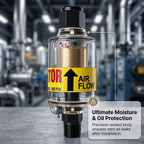 LE LEMATEC Inline Air Dryer & Water Separator for Compressor, 1/4" NPT