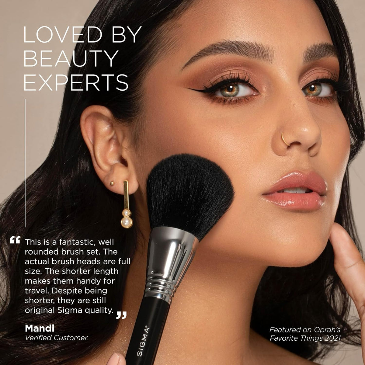 Essential Travel Brush Set 7-Pc Makeup Brushes & Carrying Case