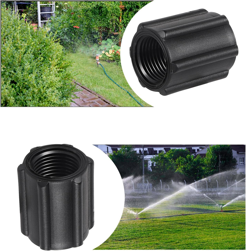 10 Pcs 1/2 Inch Double Female Thread Coupling Sprinkler Pipe