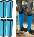 Fly Boots for Horses Set of 4 Breathable Textilene Mesh Horse Fly Boots with Stable Support & UV Protection