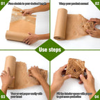 Honeycomb Packing Paper 15" Width X 300 FT for Moving Glass Dishes Recyclable Wrapping Paper Bubble Wrap Packing