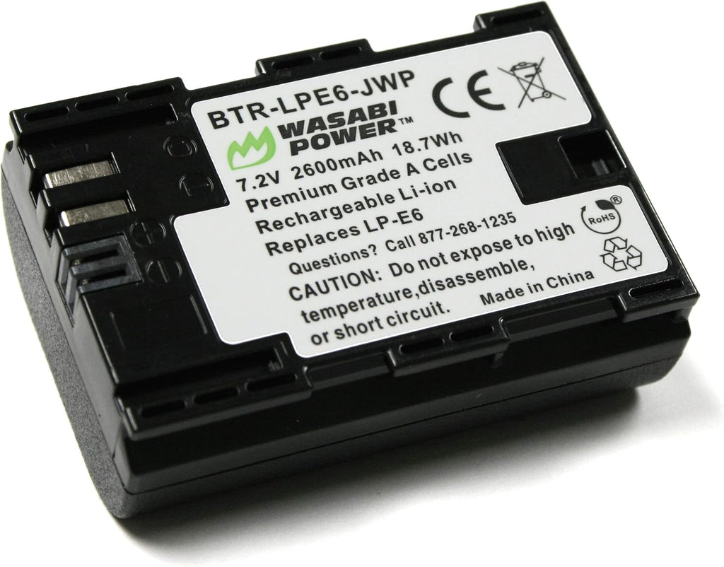 LP-E6 Battery (2-Pack) and Dual USB-C Charger for Canon EOS 5D Mark II/III/IV, 5DS, 5DS R, 6D, 6D Mark II, 7D, 7D