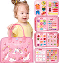 Busy Board Montessori Toys Busy Book Toddler Girl Gifts Travel Toy | Toddlers Educational Learning Toys with Life