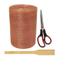 Copper Mesh Rodent Control 5in x 33ft, Rustproof, 0.17mm Wire, Double Layer | Pure Copper Mesh Roll Ideal for Slug