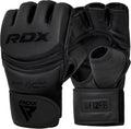 MMA Gloves Grappling Sparring, Maya Hide Leather, Boxing Gloves Men Women Muay Thai Martial Arts Training, Half