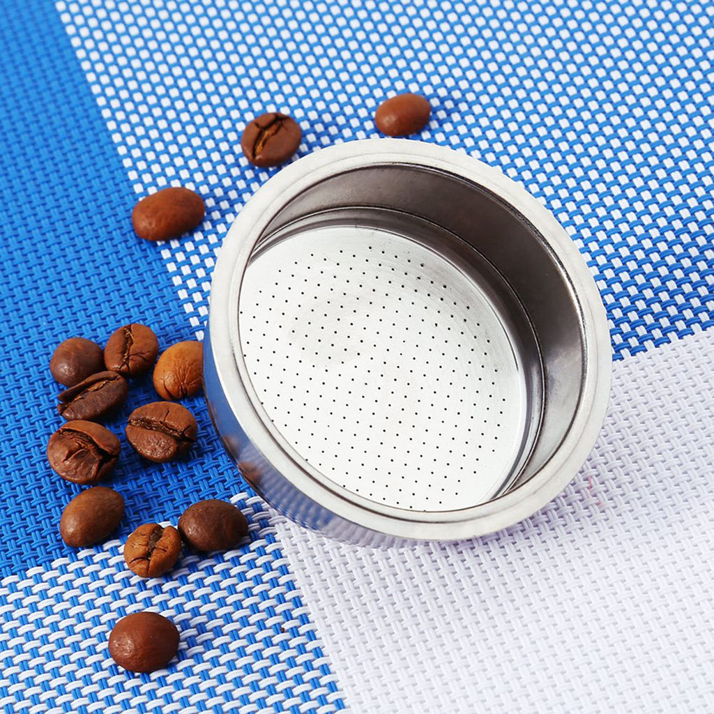Stainless Steel Coffee 2 Cup Pressurized Filter Basket Strainer, for Small and Convenient Brewing, Reusable and with Good Filtering Effect