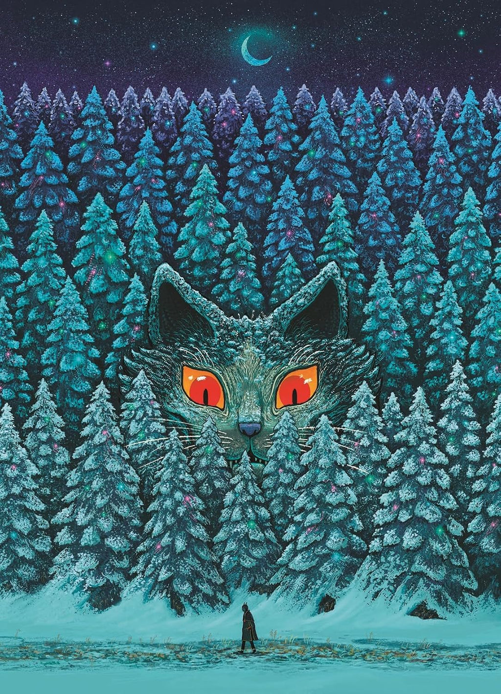 Cobble Hill 500 Piece Puzzle - Be Wary the Silent Night - Sample Poster Included